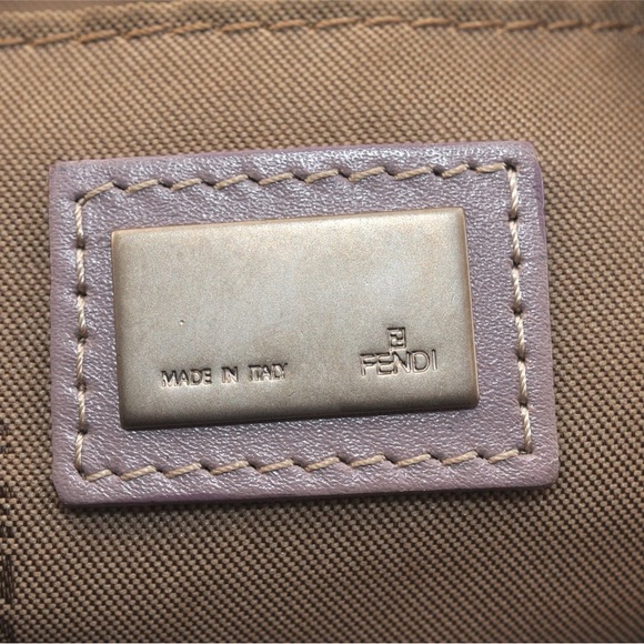 Vintage Fendi | Zucchino Mini Purple Shoulder Bag - Picture 11 of 16
